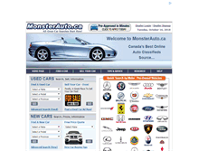Tablet Screenshot of monsterauto.ca